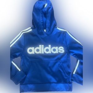 Kids adidas hooded sweatshirt -blue and light weight